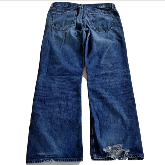 Gap 34 x 30 Standard Fit Blue Jeans 1969 FLAWED - Picture 5 of 7